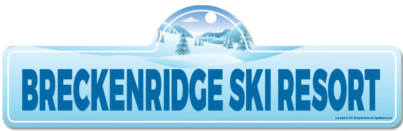 Breckenridge Ski Resort Street Sign
