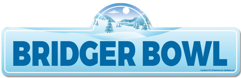 Bridger Bowl Street Sign