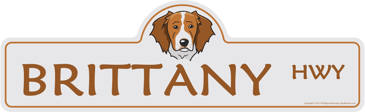 Brittany Street Sign