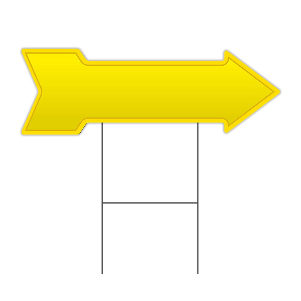 Yellow Arrow Sign