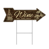 Wine Arrow Sign