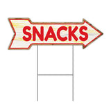 Snacks Arrow Sign