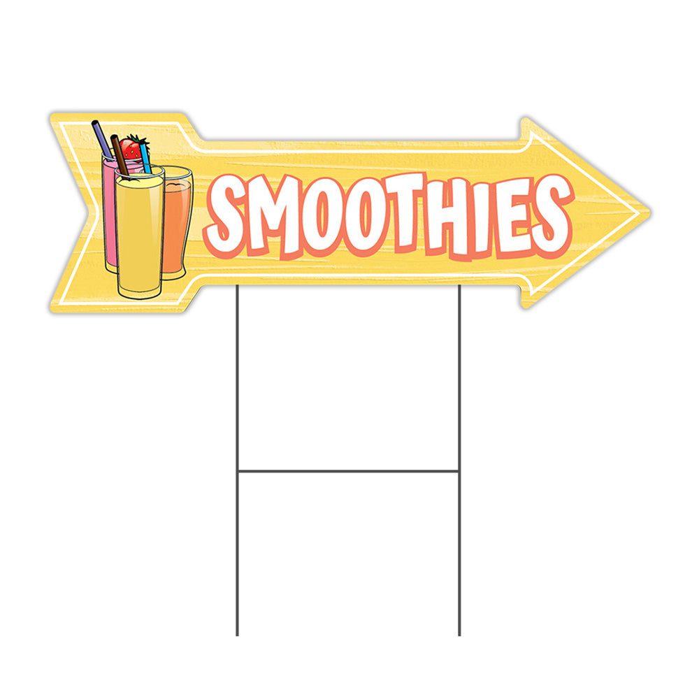 Smoothies Arrow Sign