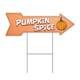 Pumpkin Spice Arrow Sign