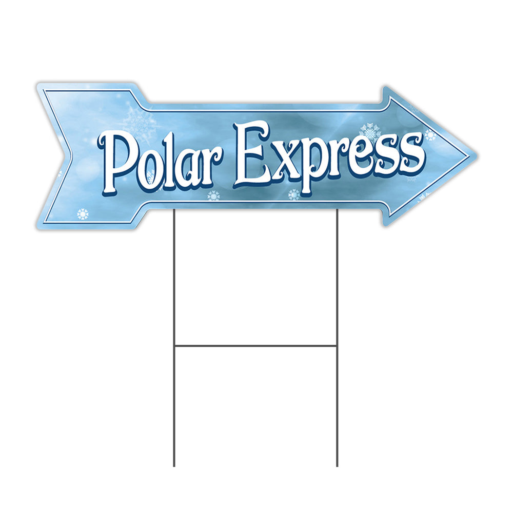 Polar Express Arrow Sign