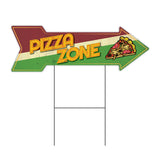 Pizza Zone Arrow Sign