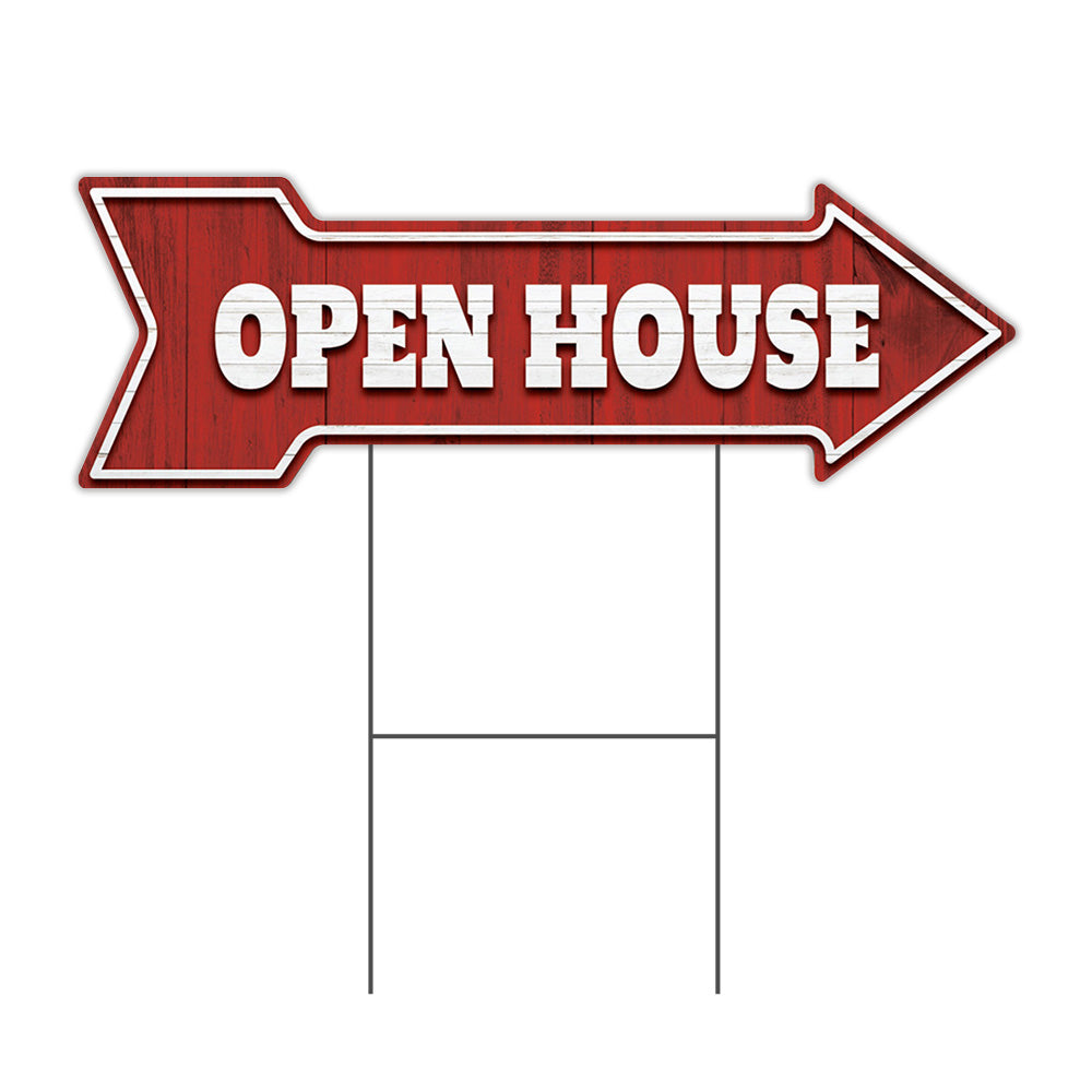 Open House Arrow Sign