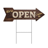 Open (2) Arrow Sign