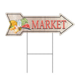 Market 2 Arrow Sign
