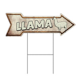 Llamas Arrow Sign
