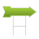 Lime Green Arrow Sign