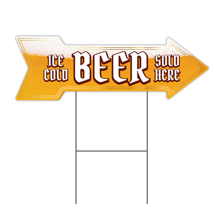 Ice Cold Beer 2 Arrow Sign