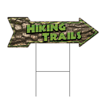 Hiking Trails Arrow Sign