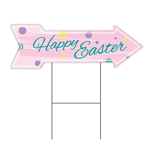 Happy Easter 2 Arrow Sign