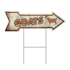 Goats Arrow Sign