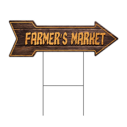 Farmer's Market Arrow Sign