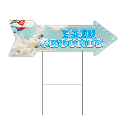 Fair Grounds Arrow Sign