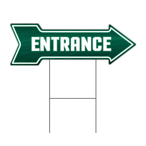 Entrance Arrow Sign