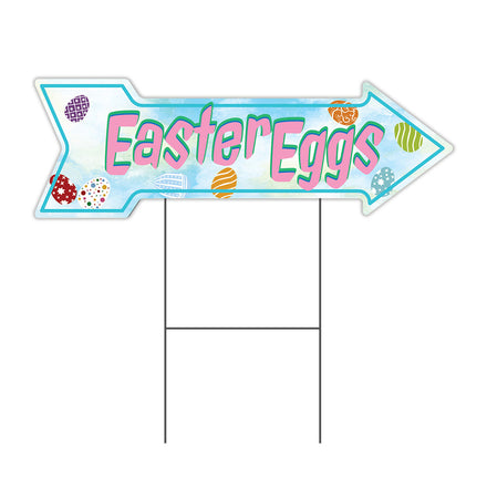 Easter Eggs Arrow Sign