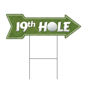 19th Hole Arrow Sign