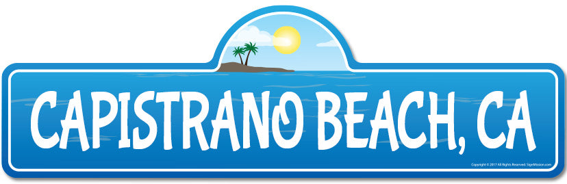 Capistrano, CA California Beach Street Sign
