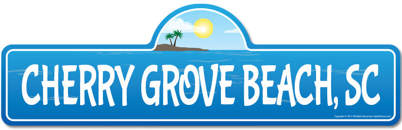 Cherry Grove, SC South Carolina Beach Street Sign
