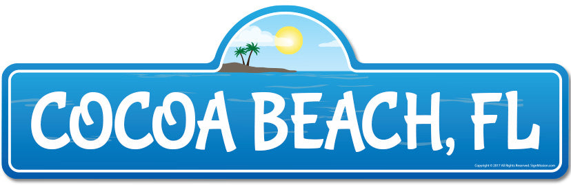 Cocoa, FL Florida Beach Street Sign