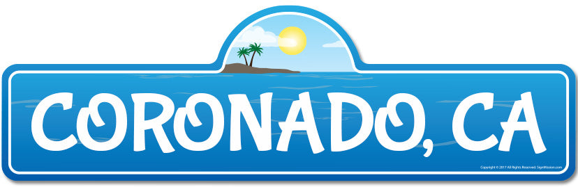 Coronado, CA California Beach Street Sign