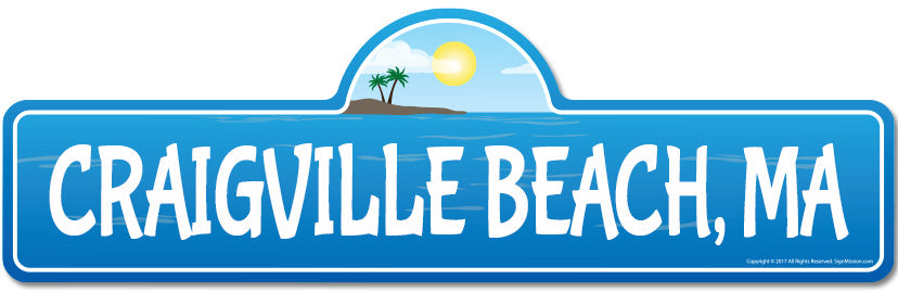 Craigville, MA Massachusetts Beach Street Sign