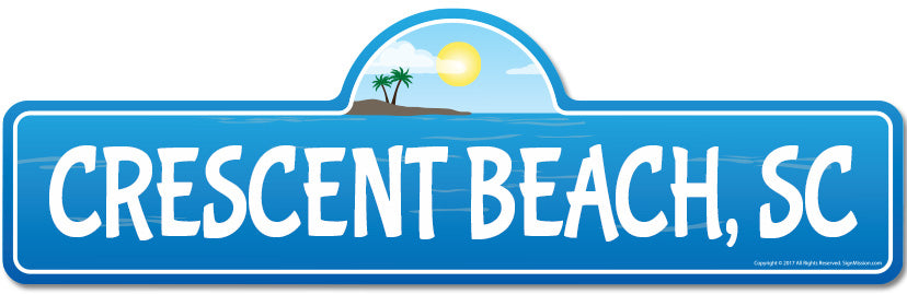 Crescent, SC South Carolina Beach Street Sign
