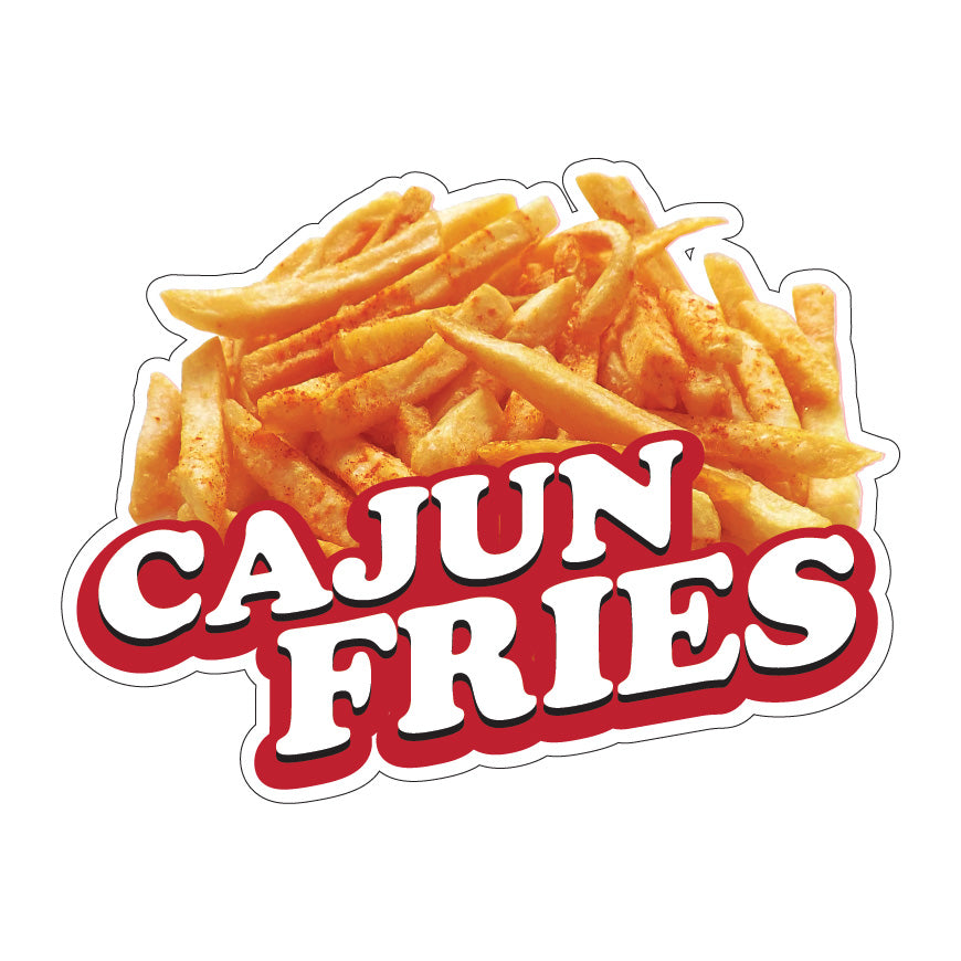 Cajun Fries Die-Cut Decal