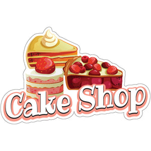 Cake Shop Die-Cut Decal
