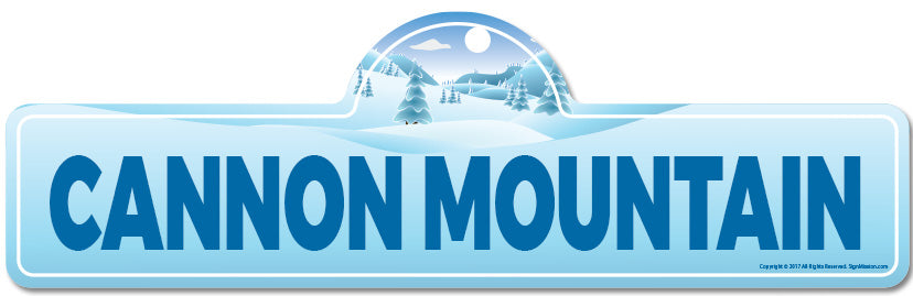 Cannon Mountain Street Sign