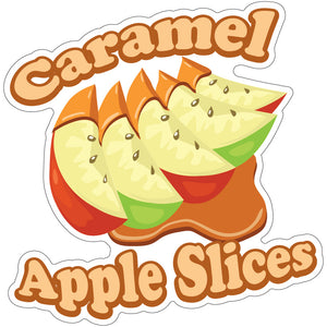 Caramel Apple Slices Die-Cut Decal