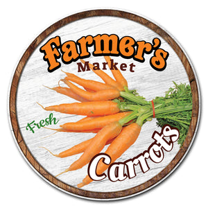 Farmer's Market Carrots Circle