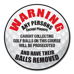 Caught Collecting Golf Balls Circle