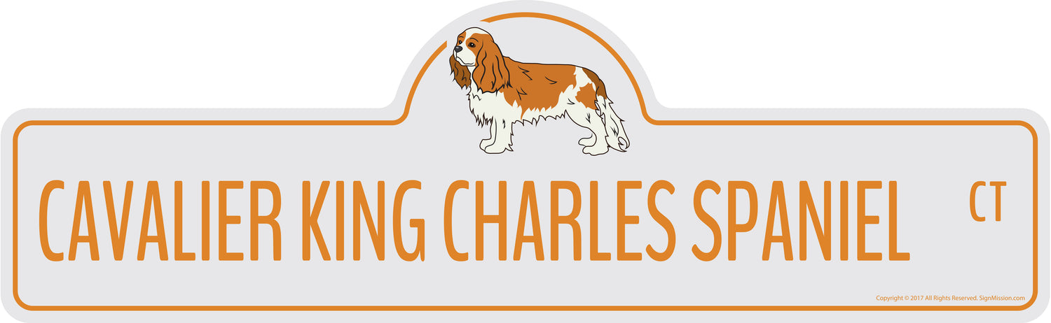 Cavalier King Charles Spaniel Street Sign