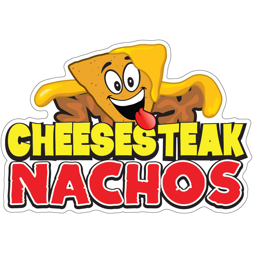 Cheesesteak Nachos Die-Cut Decal