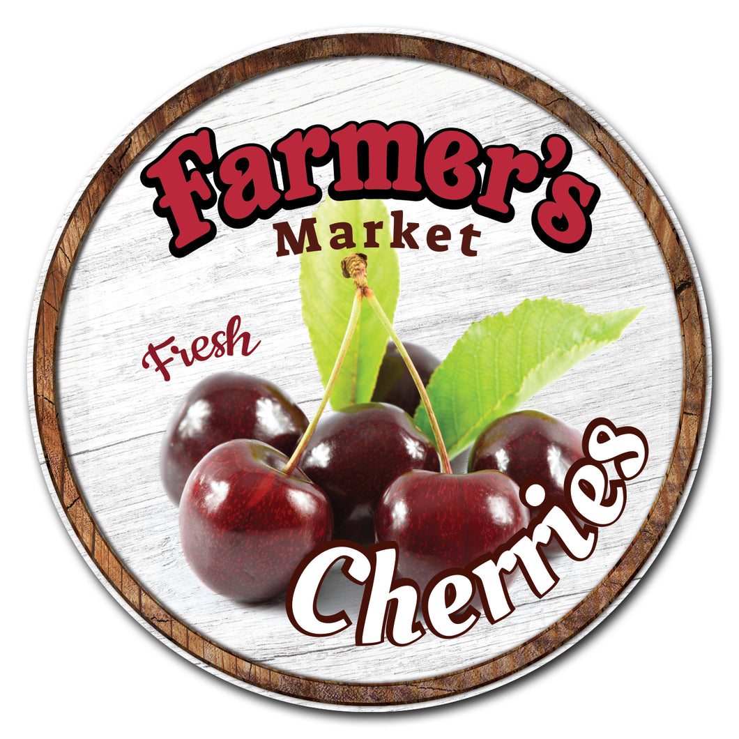 Farmer's Market Cherries Circle
