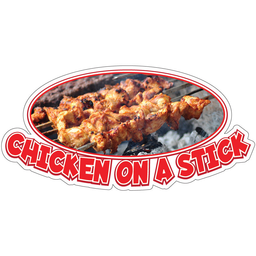 Chicken On A Stick Die-Cut Decal
