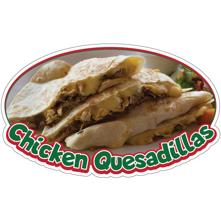 Chicken Quesadillas Die-Cut Decal