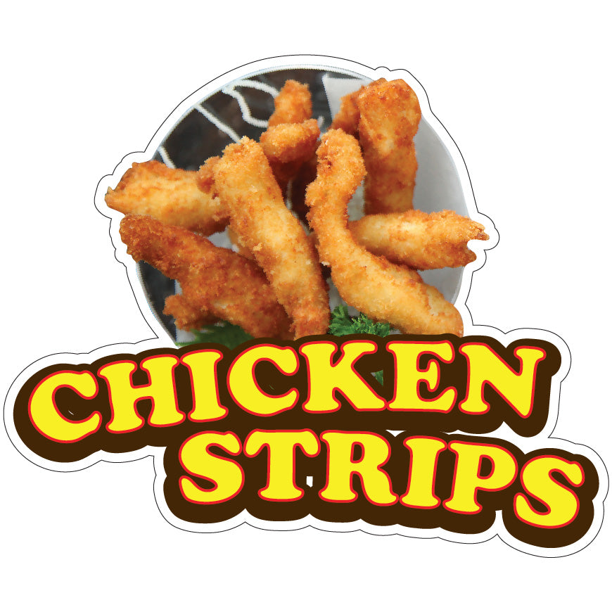Chicken Strips Die-Cut Decal