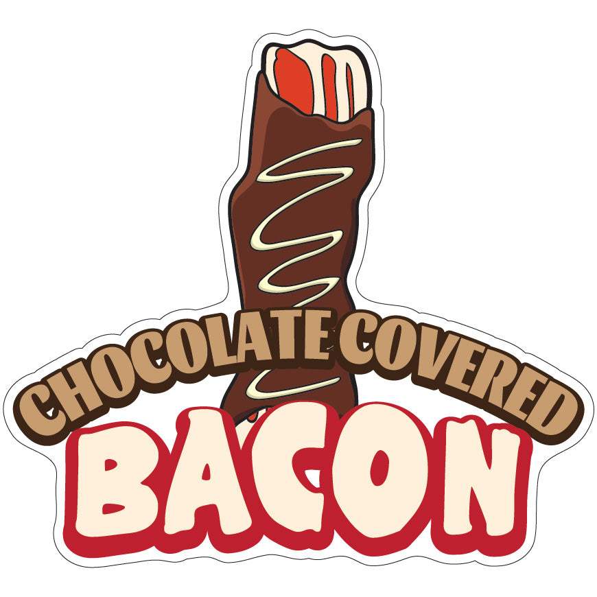 Chocolate Covered Bacon Die-Cut Decal