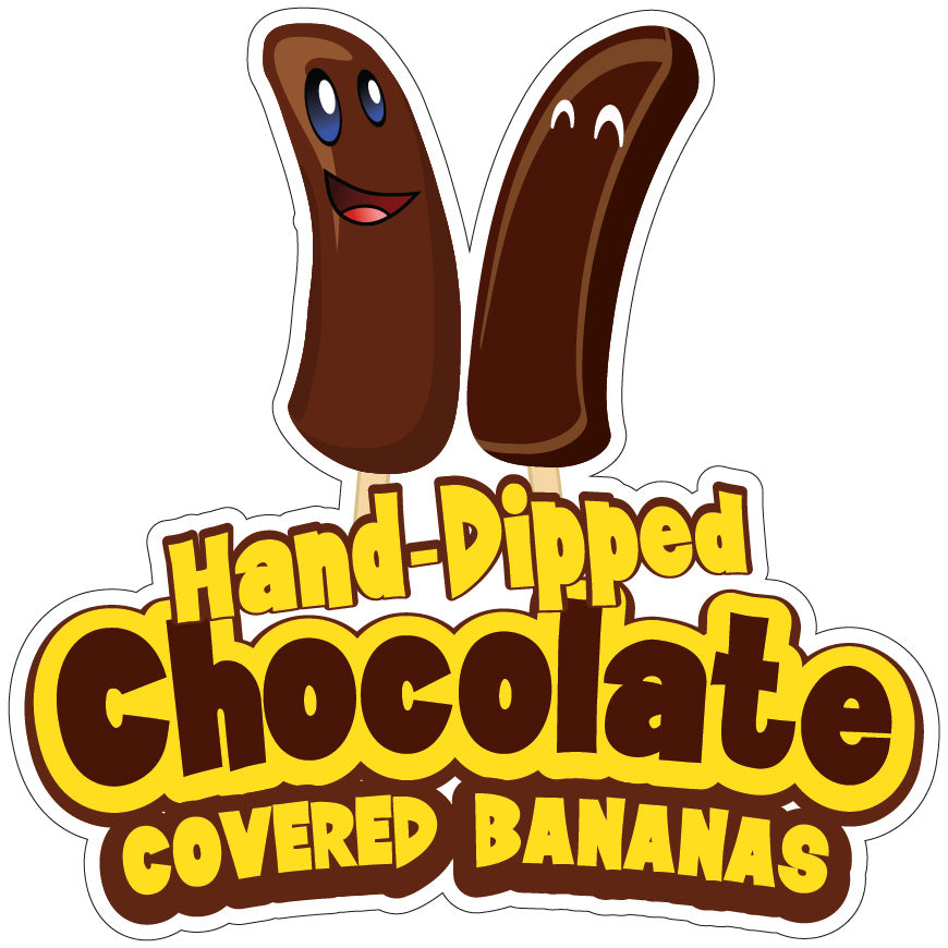 Chocolate Covered Bananas Die-Cut Decal