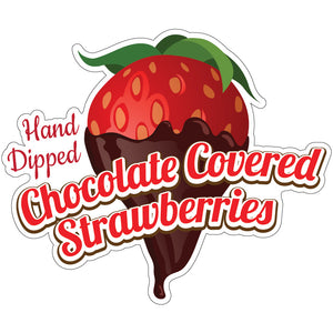 Chocolate Covered Strawberries Die-Cut Decal