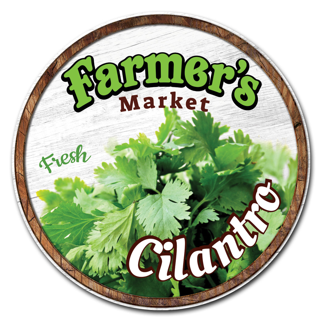 Farmer's Market Cilantro Circle