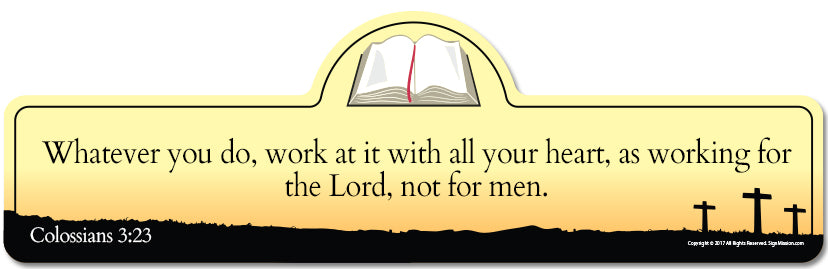 Colossians 3.23Y