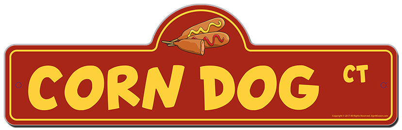 Corn Dog Street Sign