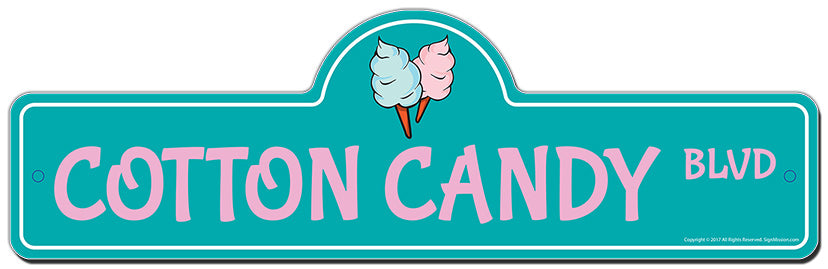 Cotton Candy Street Sign