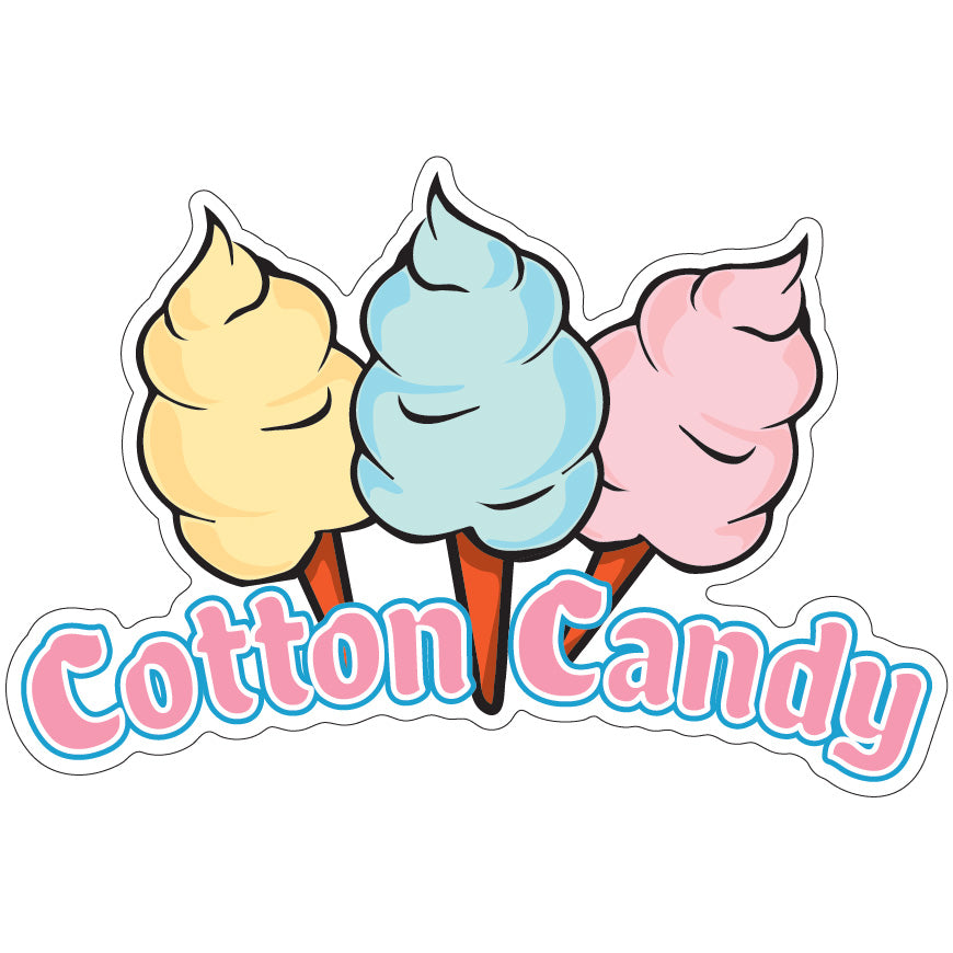 Cotton Candy Die-Cut Decal